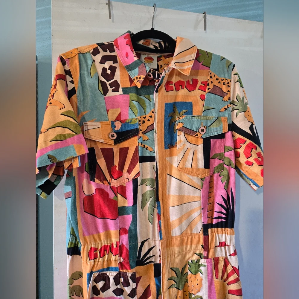 FARM Rio Colorful Patchwork Jumpsuit - Picture 2 of 5